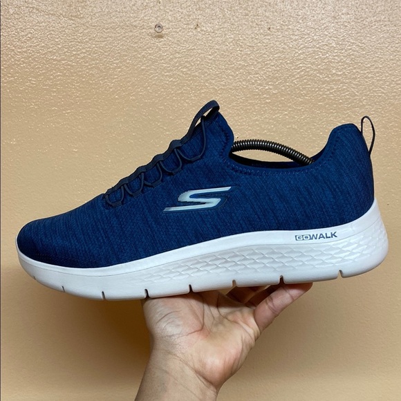 Skechers Go Walk Flex Ultra Navy Blue Walking Sneakers Size 12 Extra Wide - Picture 11 of 17